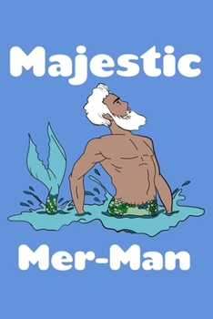 Paperback Majestic Mer Man: Comic Book Notebook Paper Book