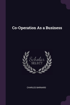 Paperback Co-Operation As a Business Book