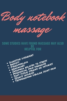 Paperback Professional notebook Body massage Format (6 x 9) ,110 pages Book