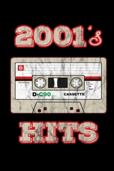 2001's Hits: Birthday Retro Cassette Gym Weightlifting Diary 6" x 9" 100 pages