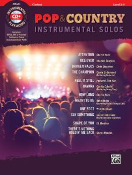 Paperback Pop & Country Instrumental Solos Clarinet: Book & CD Book