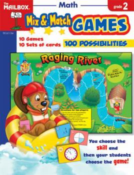 Paperback Mix & Match Games: Math (Gr. 2) Book