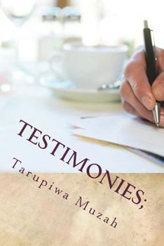 Paperback Testimonies;: 7 Days of Declaring A Few Psalm 119 Verses Book