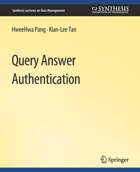 Paperback Query Answer Authentication Book