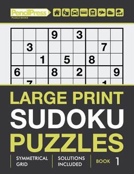 Paperback Large Print Sudoku Puzzles Book 1 Book