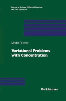 Paperback Variational Problems with Concentration Book