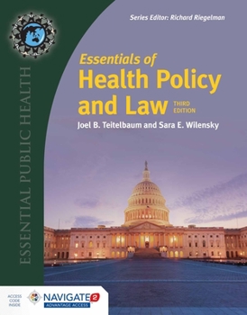 Paperback Essentials of Health Policy and Law (Essential Public Health) Book