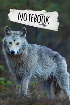 Paperback Wolf Notebook Book