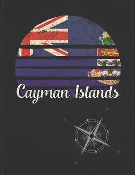 Cayman Islands: Caymanian Vintage Flag Personalized Retro Gift Idea for Coworker Friend or Boss  Undated Planner Daily Weekly Monthly Calendar Organizer Journal