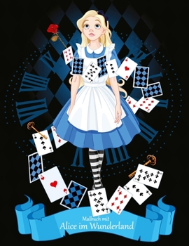 Paperback Malbuch mit Alice im Wunderland 1 [German] Book