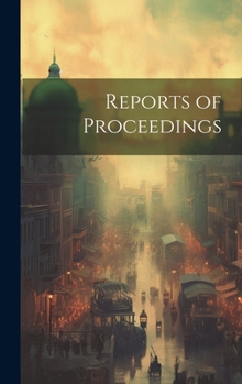 Hardcover Reports of Proceedings Book