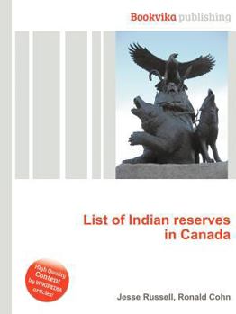 Paperback List of Indian Reserves in Canada Book