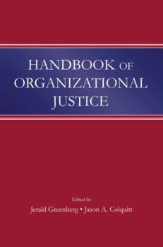 Paperback Handbook of Organizational Justice Book