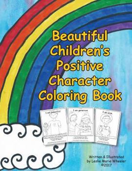 Paperback Beautiful Children's Positive Character Coloring Book