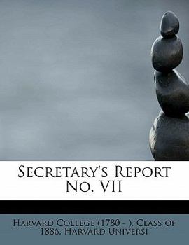 Paperback Secretary's Report No. VII Book