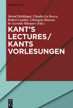 Hardcover Kant's Lectures / Kants Vorlesungen Book