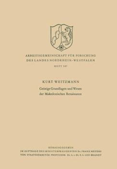 Paperback Geistige Grundlagen Und Wesen Der Makedonischen Renaissance [German] Book
