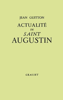 Paperback Actualité de Saint Augustin [French] Book