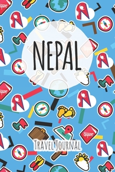 Nepal Travel Journal: 6x9 Travel planner I Road trip planner I Dot grid journal I Travel notebook I Travel diary I Pocket journal I Gift for Backpacker