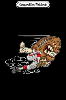 Composition Notebook: American Football Quarterback Offense Defense Comic  Journal/Notebook Blank Lined Ruled 6x9 100 Pages