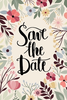 Save The Date: 2020-2021 2 Year Pocket Calendar Schedule 24 Months and Weekly Planner Organizer with Holidays (Floral)