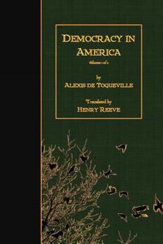 Paperback Democracy in America: Volume 1 of 2 Book