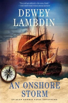 Paperback An Onshore Storm: An Alan Lewrie Naval Adventure Book