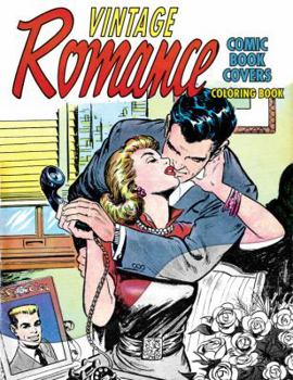 Paperback Vintage Romance Comic Book Covers Coloring Book