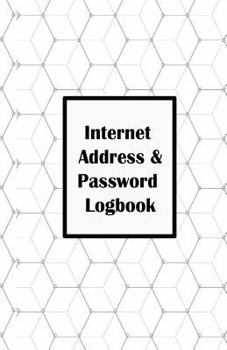 Paperback Internet Address & Password Logbook: Honeycomb shape On Cover, Extra Size (5.5 x 8.5) inches, 110 pages Book