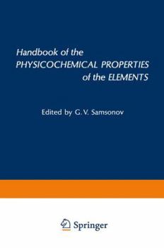 Paperback Handbook of the Physicochemical Properties of the Elements Book