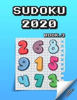 Paperback Sudoku 2020: page a day sudoku puzzles for the 2020 easy to hard Book.3 Book