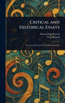 Hardcover Critical and Historical Essays Book
