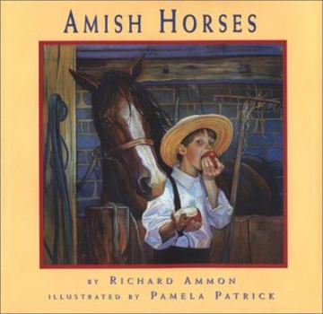 Library Binding Amish Horses Book