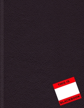 Blackbook Graffiti Sketchbook Blank Book With White Papers Sketch Book Art Book: Black Book Graffiti Dark Leather Optic