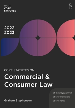 Paperback Core Statutes on Commercial & Consumer Law 2022-23 Book