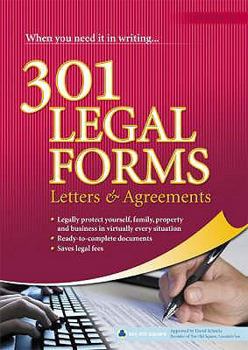 Paperback 301 Legal Forms, Letters & Agreements. Book