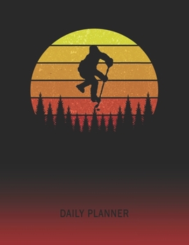 Daily Planner: Ice Hockey | 2020 - 2021 Daily Planner For 1 Year Of Planning | Retro Vintage Sunset Cover | January 20 - December 20 | Organizer ... | Plan Days, Set Goals & Get Stuff Done