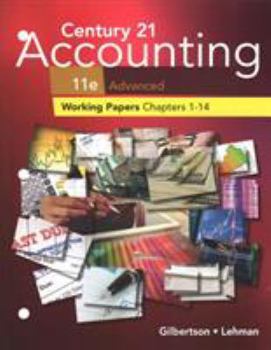 Paperback Print Student Working Papers (Chapters 1-14) for Century 21 Accounting: Advanced, 11th Book