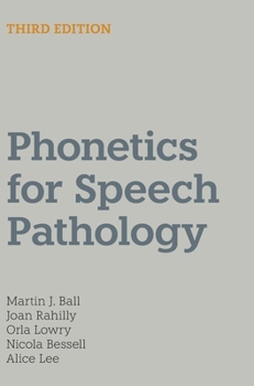 Hardcover Phonetics for Speech Pathology Book