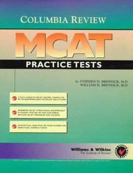 Paperback Columbia Review MCAT Practice Tests Book