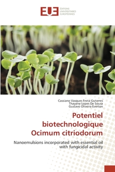 Paperback Potentiel biotechnologique Ocimum citriodorum [French] Book