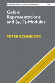 Hardcover Galois Representations and (Phi, Gamma)-Modules Book