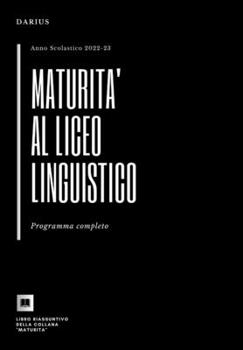 Paperback Maturità al Linguistico: Programma completo [Italian] Book