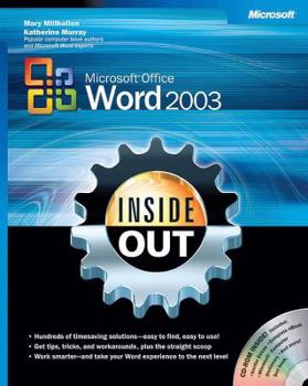 Paperback Microsofta Office Word 2003 Inside Out Book