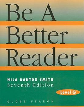 Paperback Be a Better Reader, Level G Book