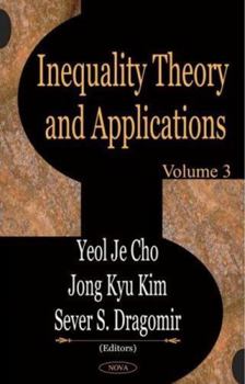 Hardcover Inequality Theory and Applicationsvolume 3 Book