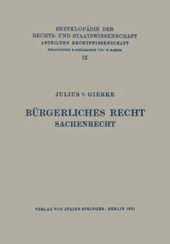 Paperback Bürgerliches Recht Sachenrecht [German] Book