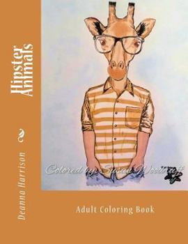 Paperback Hipster Animals: Adult Coloring Book
