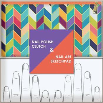 Misc. Nail Polish Clutch + Nail Art Sketchpad Book