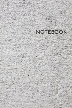 Notebook: Blank Lined Wide Ruled Notebook 6x9 Inches 100 Pages Concrete Wall